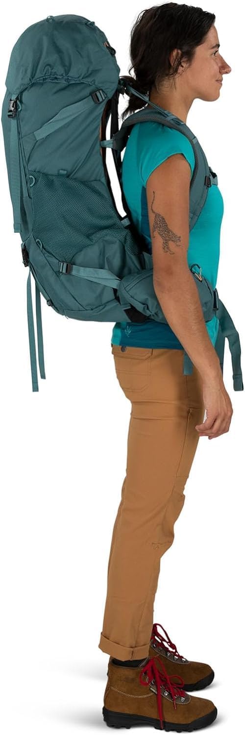 Osprey Renn 65L Womens Backpacking Backpack Cascade BlueMelon OrangeCascade BlueMelon Orange