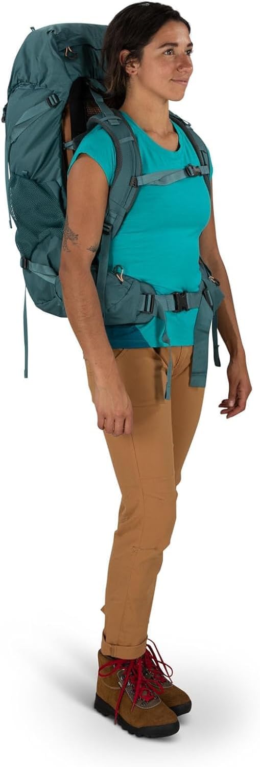 Osprey Renn 65L Womens Backpacking Backpack Cascade BlueMelon OrangeCascade BlueMelon Orange