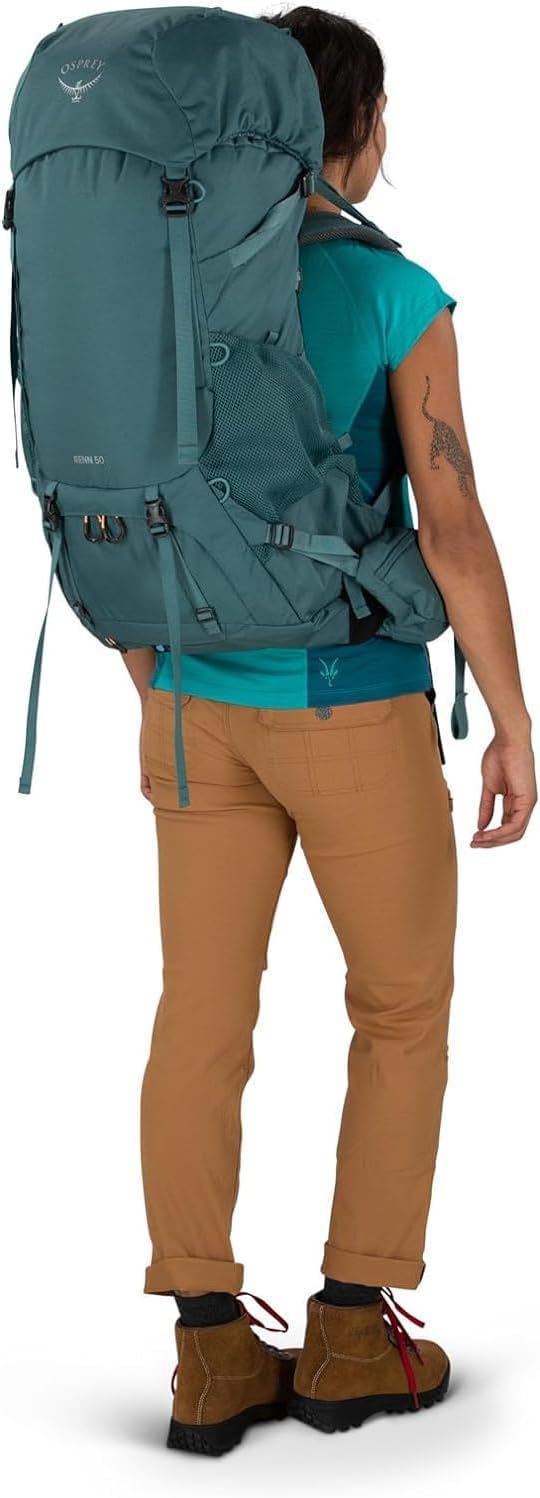 Osprey Renn 65L Womens Backpacking Backpack Cascade BlueMelon OrangeCascade BlueMelon Orange