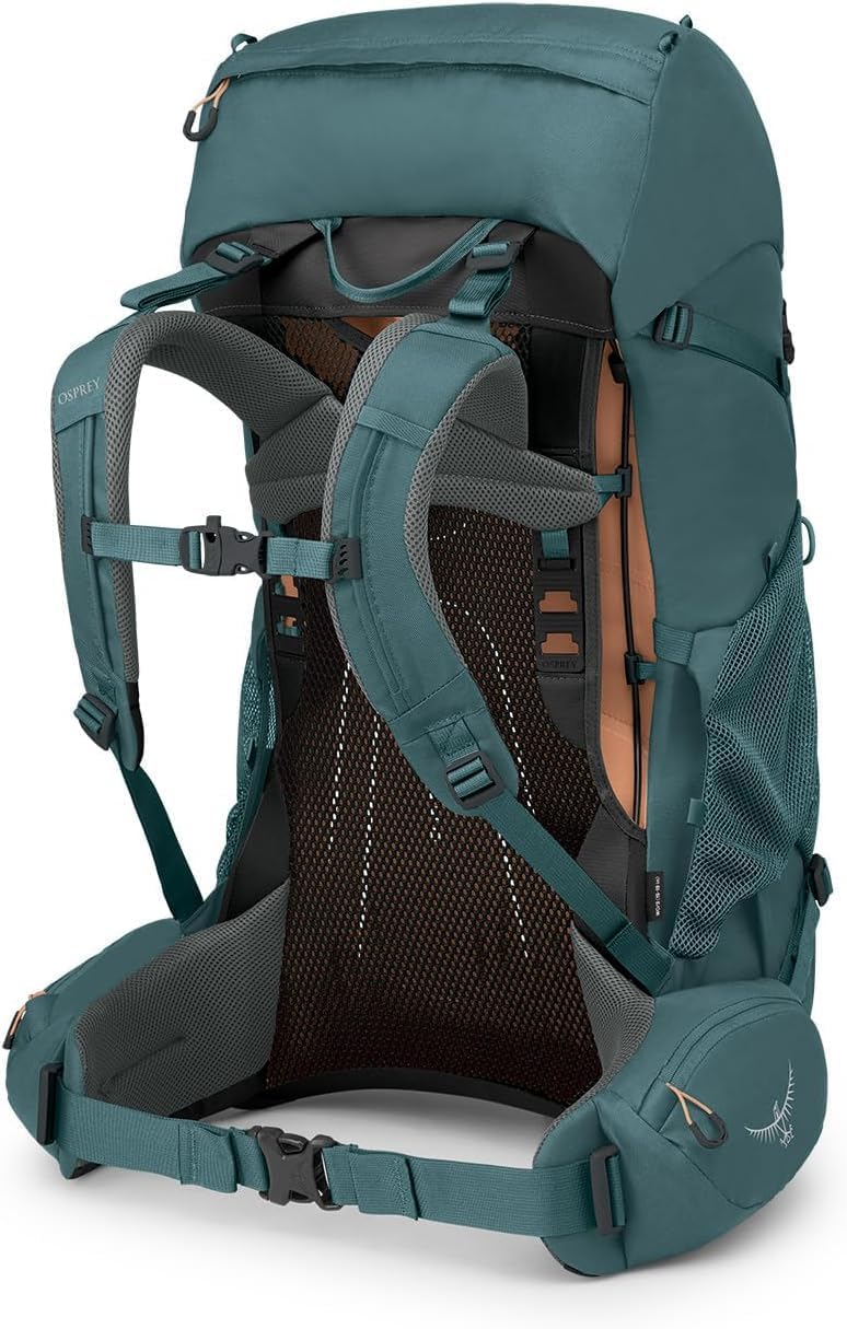 Osprey Renn 65L Womens Backpacking Backpack Cascade BlueMelon OrangeCascade BlueMelon Orange