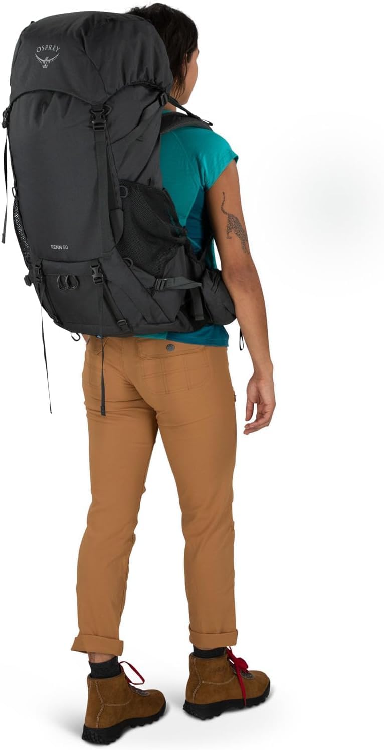 Osprey Renn 65L Womens Backpacking Backpack Cascade BlueMelon OrangeDark CharcoalGray Wolf