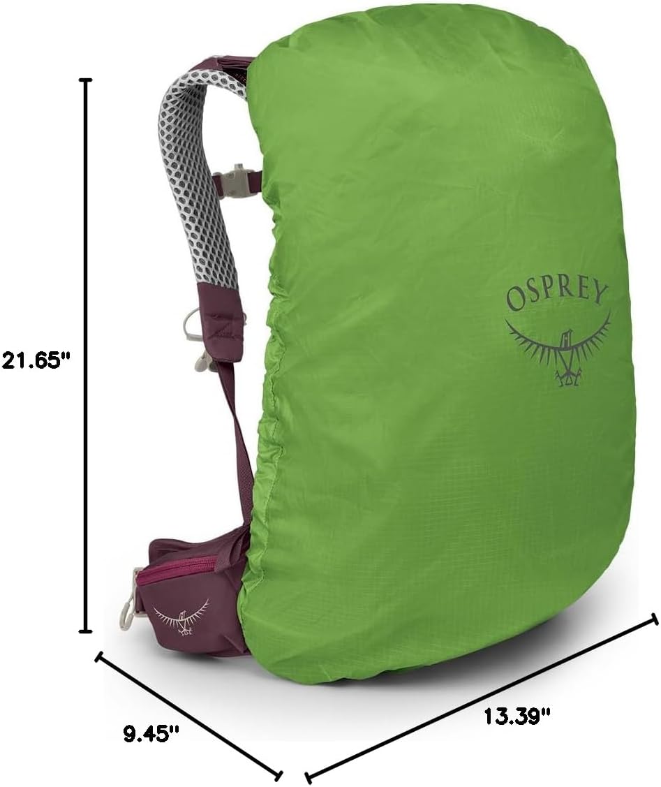 Osprey Sirrus 24L Womens Hiking Backpack Tunnel Vision GreyElderberry PurpleChiru Tan
