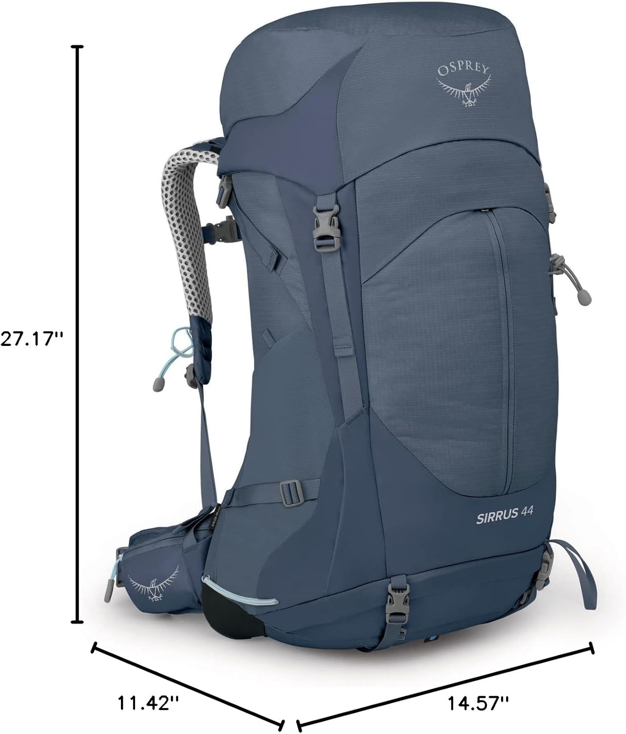 Osprey Sirrus 24L Womens Hiking Backpack Tunnel Vision GreyMuted Space Blue