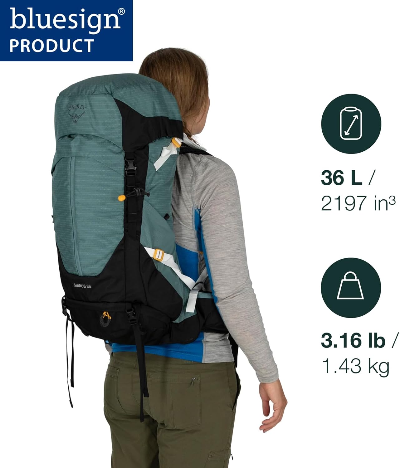 Osprey Sirrus 24L Womens Hiking Backpack Tunnel Vision GreyTunnel Vision Grey