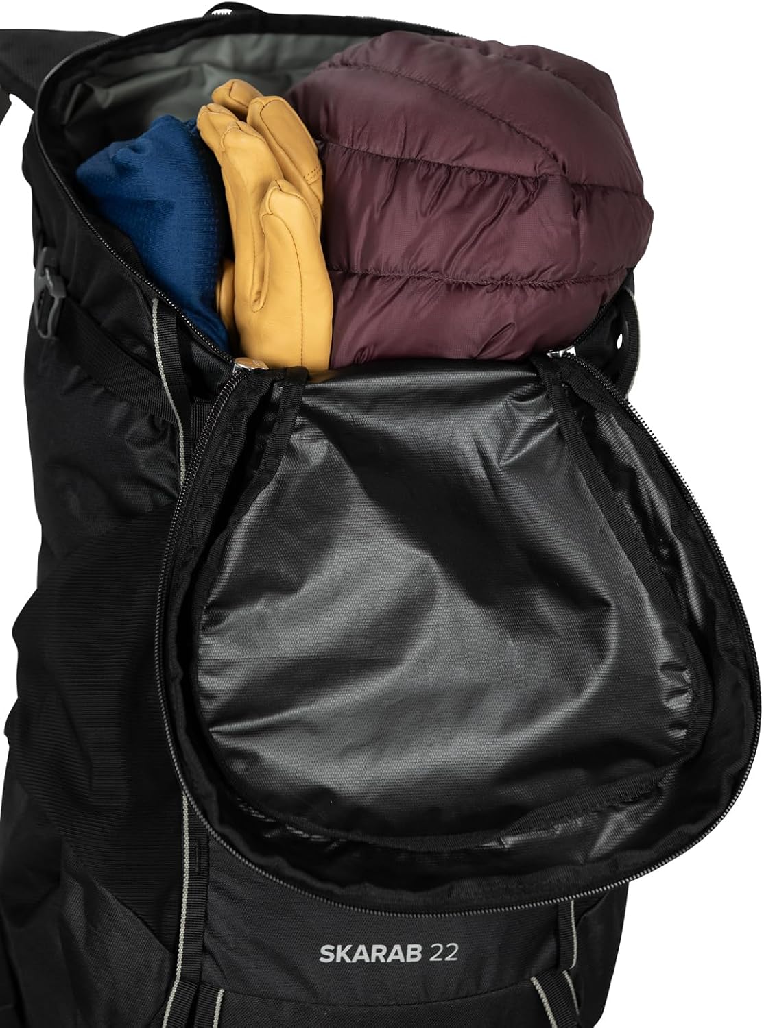 Osprey Skarab Mens Hiking Backpack with Hydraulics ReservoirBlack