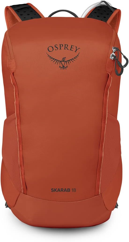 Osprey Skarab Mens Hiking Backpack with Hydraulics ReservoirFirestarter Orange