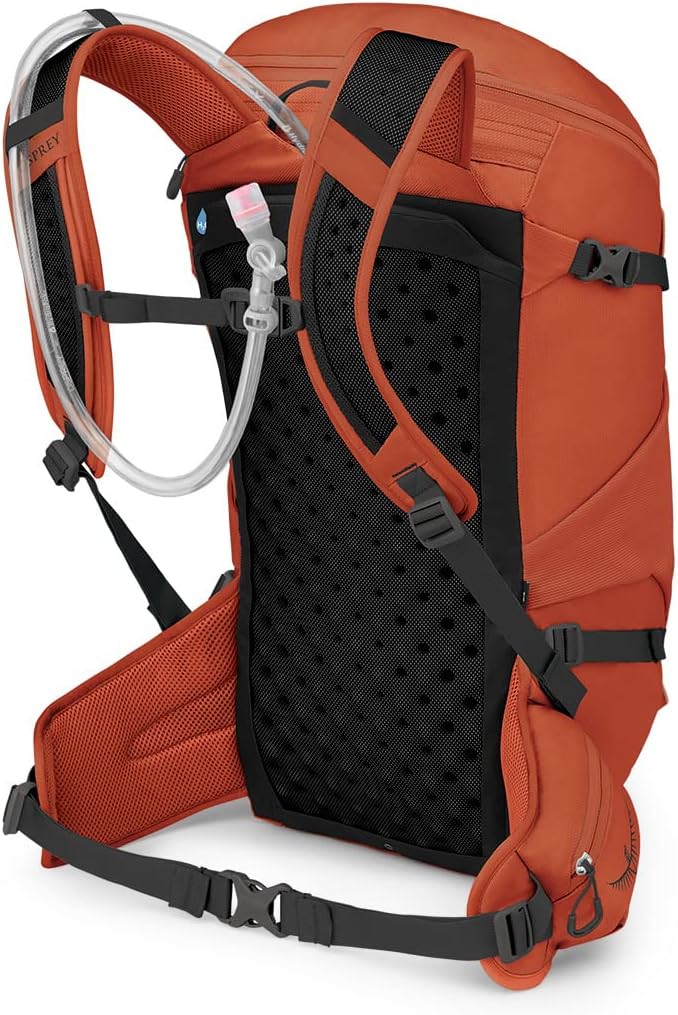 Osprey Skarab Mens Hiking Backpack with Hydraulics ReservoirFirestarter Orange