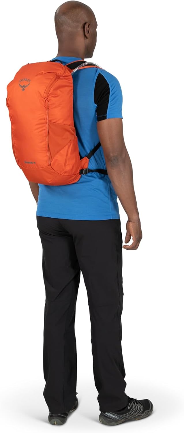 Osprey Skarab Mens Hiking Backpack with Hydraulics ReservoirFirestarter Orange