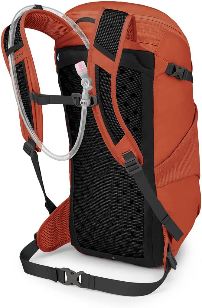Osprey Skarab Mens Hiking Backpack with Hydraulics ReservoirFirestarter Orange