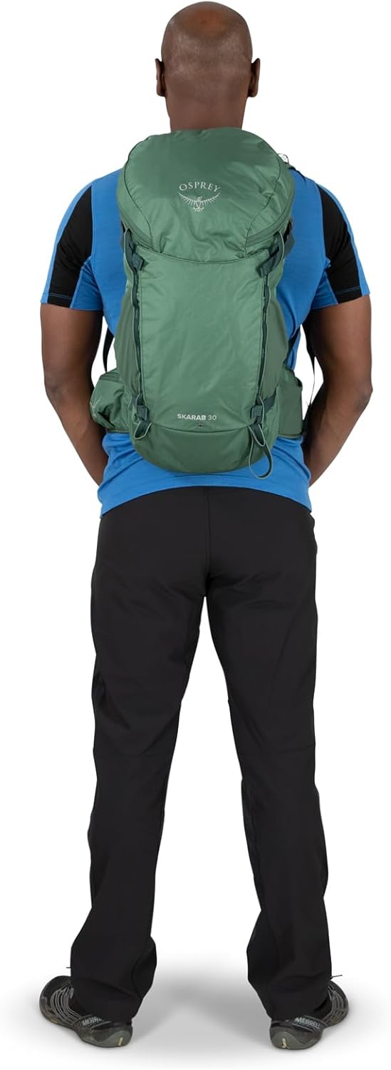 Osprey Skarab Mens Hiking Backpack with Hydraulics ReservoirFirestarter Orange