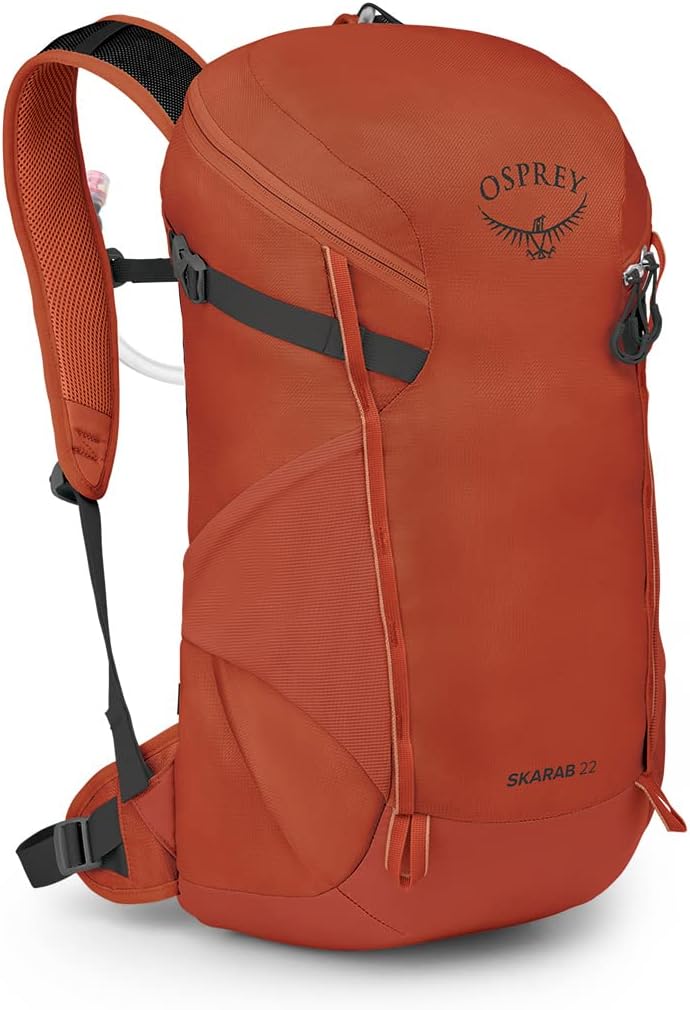 Osprey Skarab Mens Hiking Backpack with Hydraulics ReservoirFirestarter Orange
