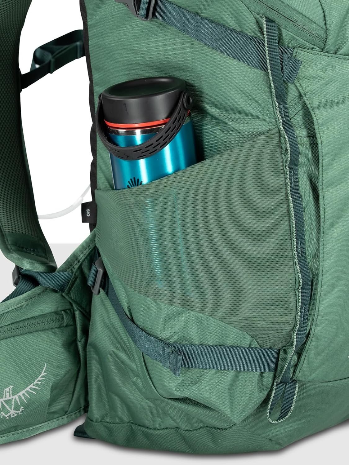 Osprey Skarab Mens Hiking Backpack with Hydraulics ReservoirTundra Green