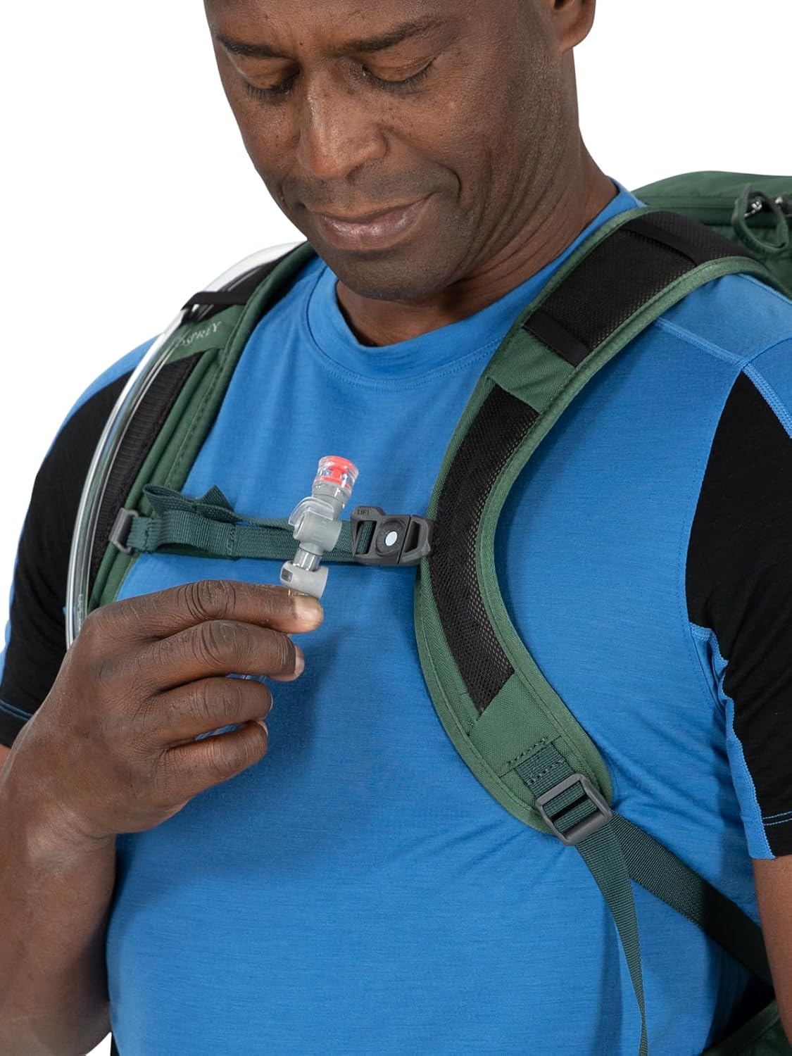 Osprey Skarab Mens Hiking Backpack with Hydraulics ReservoirTundra Green