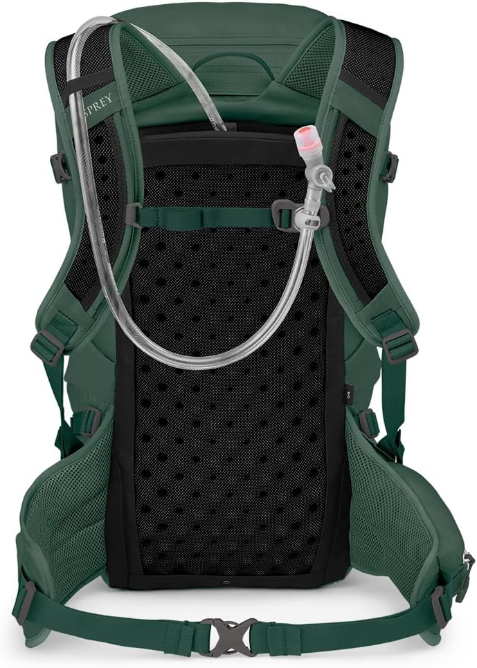 Osprey Skarab Mens Hiking Backpack with Hydraulics ReservoirTundra Green