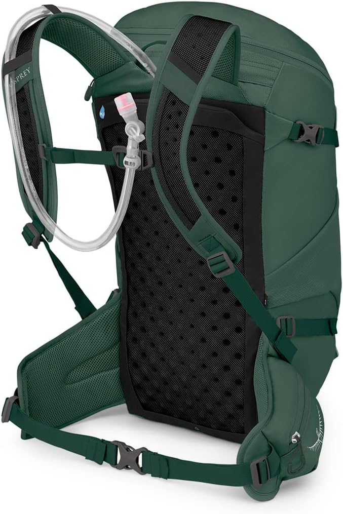 Osprey Skarab Mens Hiking Backpack with Hydraulics ReservoirTundra Green
