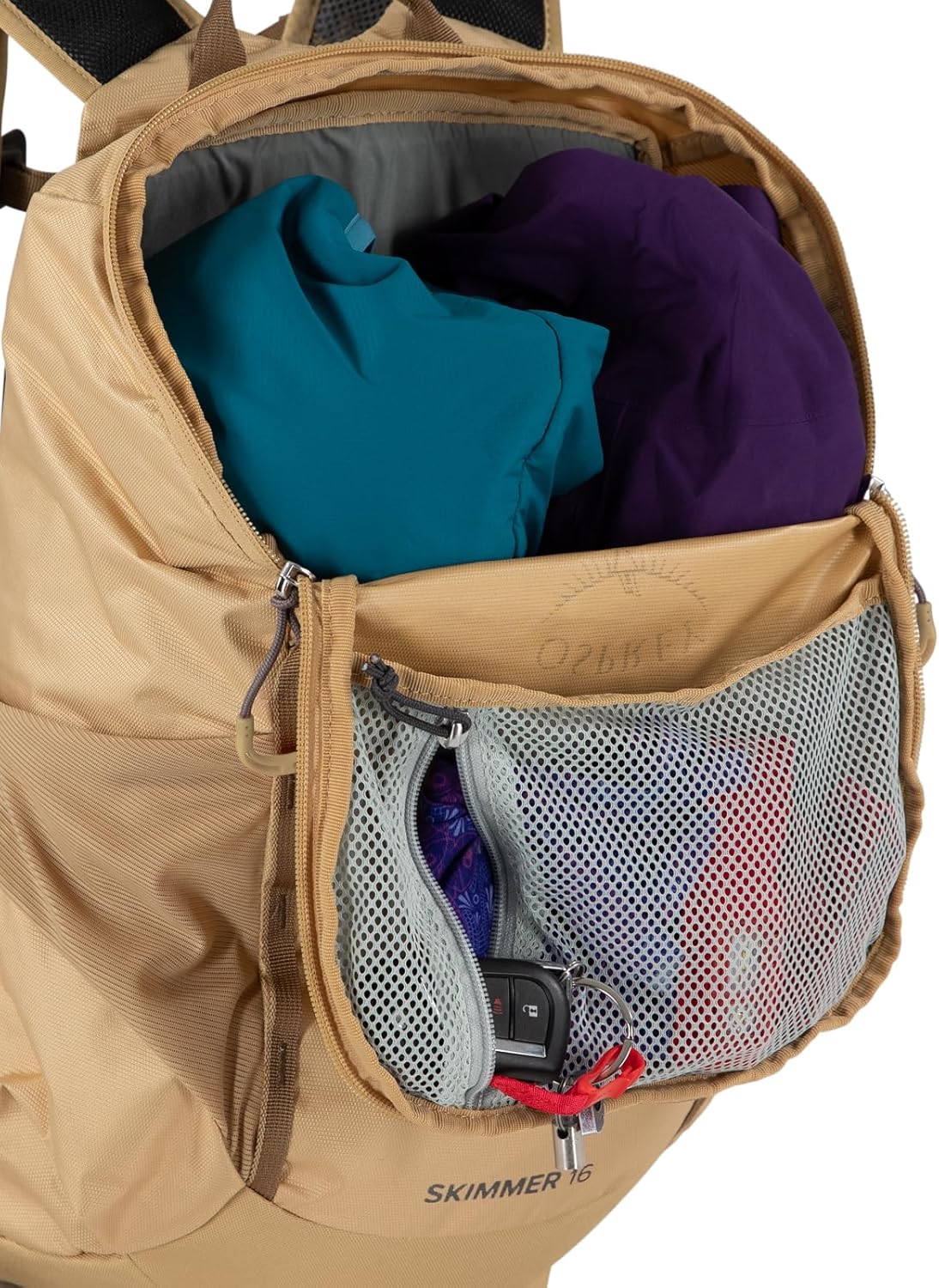 Osprey Skimmer 16L Womens Hiking Backpack with Hydraulics Reservoir Coyote Brown