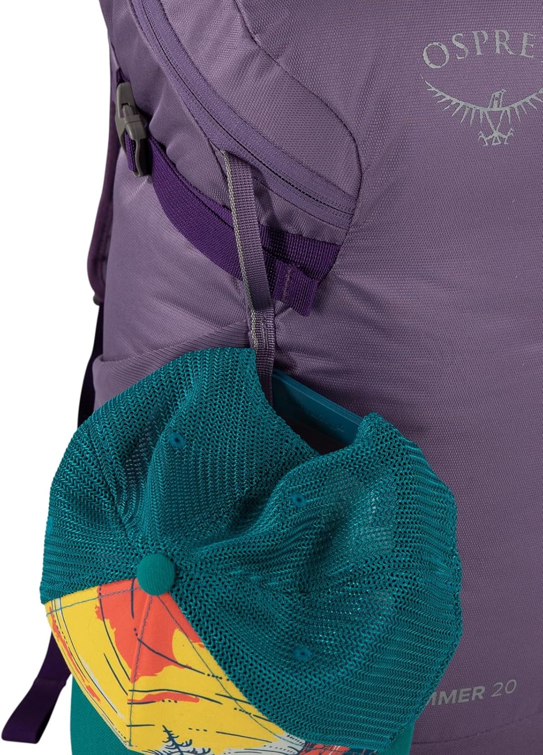Osprey Skimmer 20L Womens Hiking Backpack with Hydraulics Reservoir Purpurite Purple