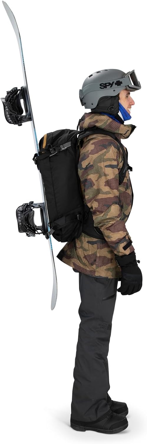 Osprey Soelden 42L Mens Ski and Snowboard Backpack BlackArtisan Yellow