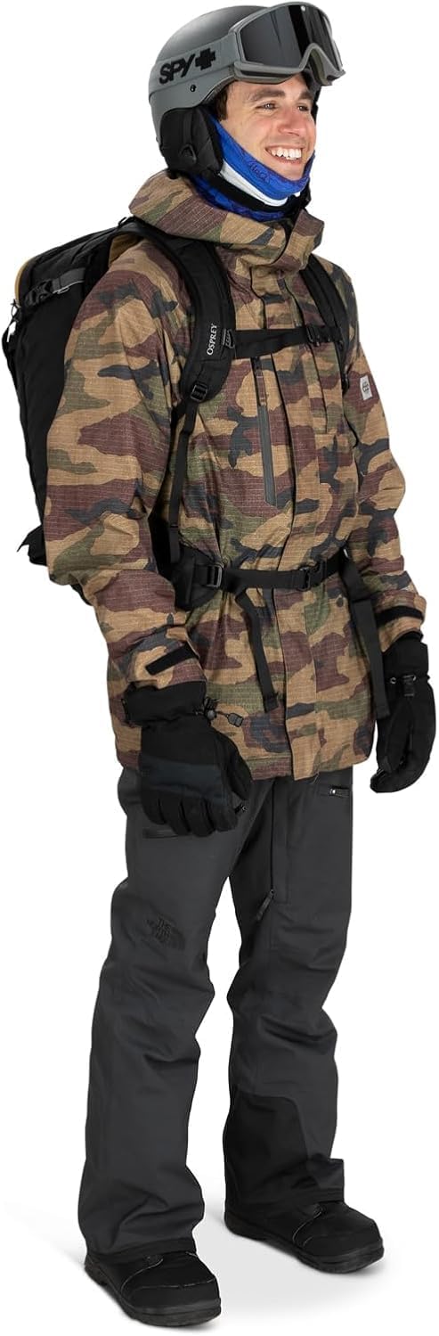 Osprey Soelden 42L Mens Ski and Snowboard Backpack BlackArtisan Yellow
