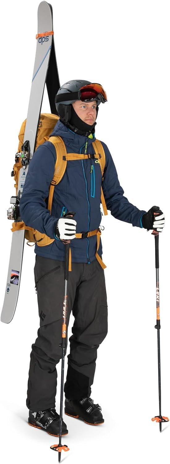 Osprey Soelden 42L Mens Ski and Snowboard Backpack BlackArtisan Yellow