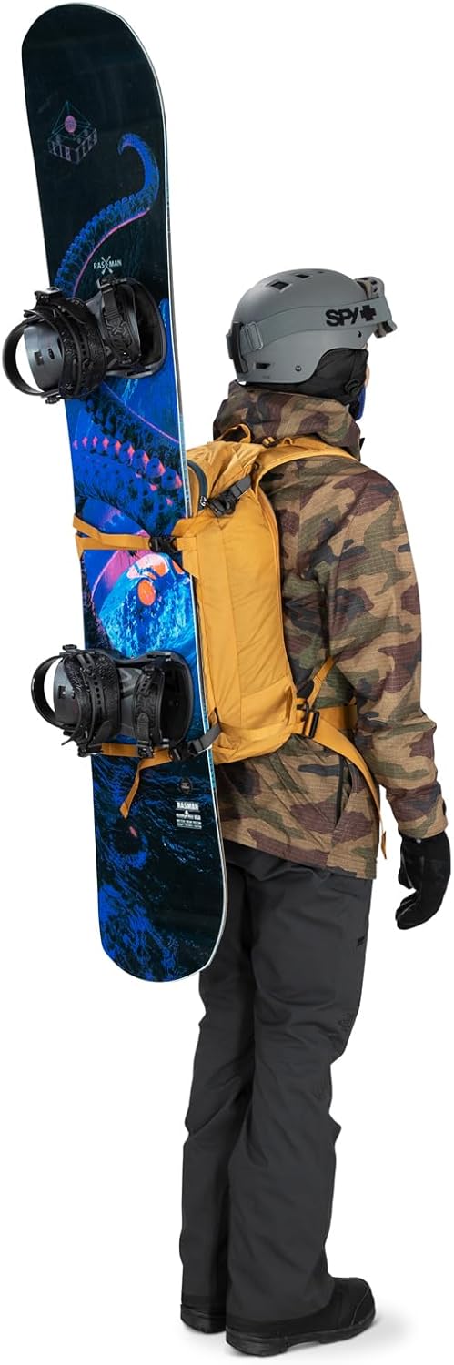 Osprey Soelden 42L Mens Ski and Snowboard Backpack BlackArtisan Yellow