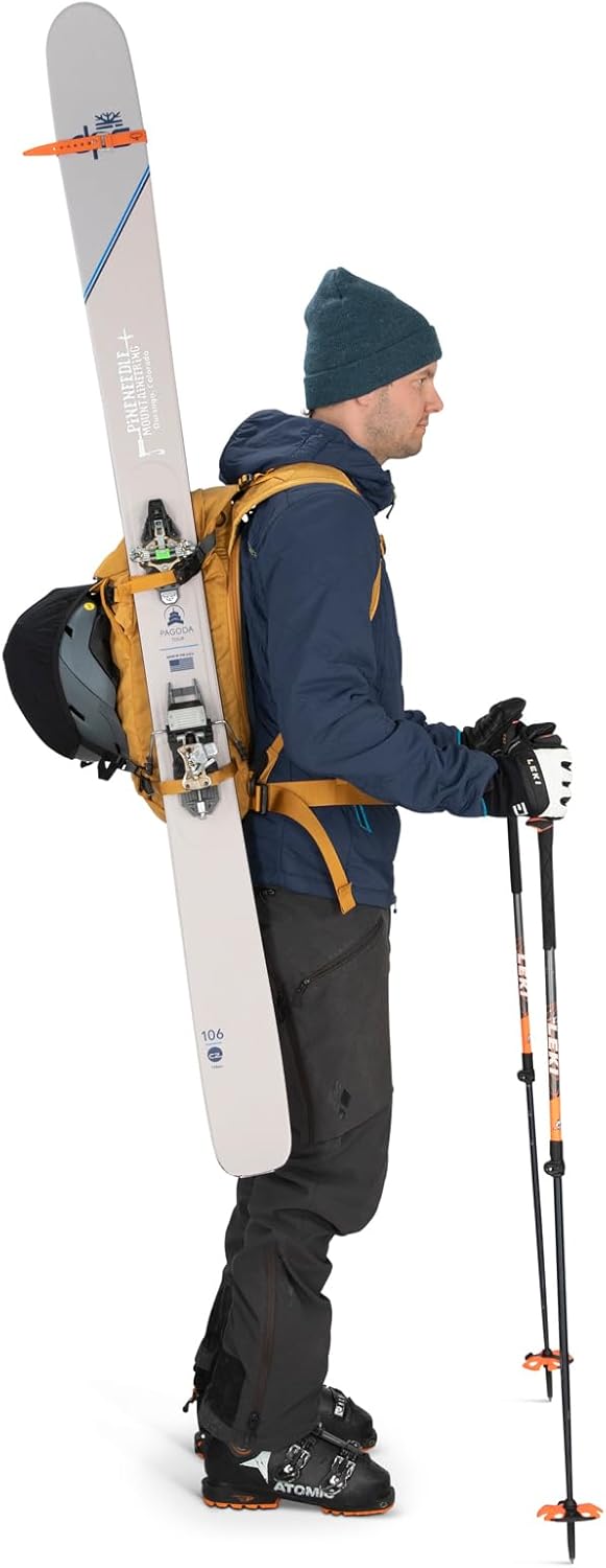 Osprey Soelden 42L Mens Ski and Snowboard Backpack BlackArtisan Yellow