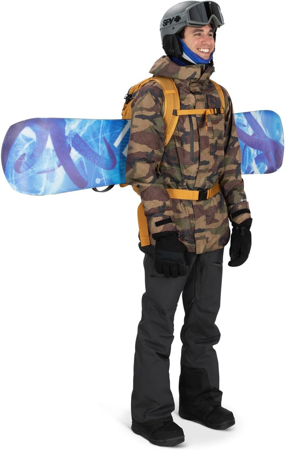 Osprey Soelden 42L Mens Ski and Snowboard Backpack BlackArtisan Yellow