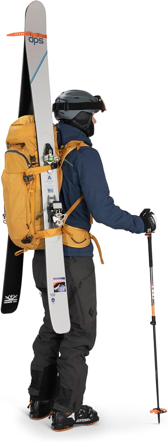 Osprey Soelden 42L Mens Ski and Snowboard Backpack BlackArtisan Yellow