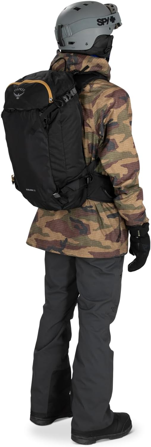 Osprey Soelden 42L Mens Ski and Snowboard Backpack BlackArtisan Yellow