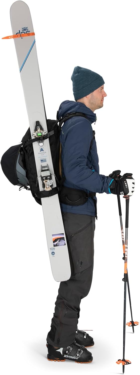 Osprey Soelden 42L Mens Ski and Snowboard Backpack BlackArtisan Yellow