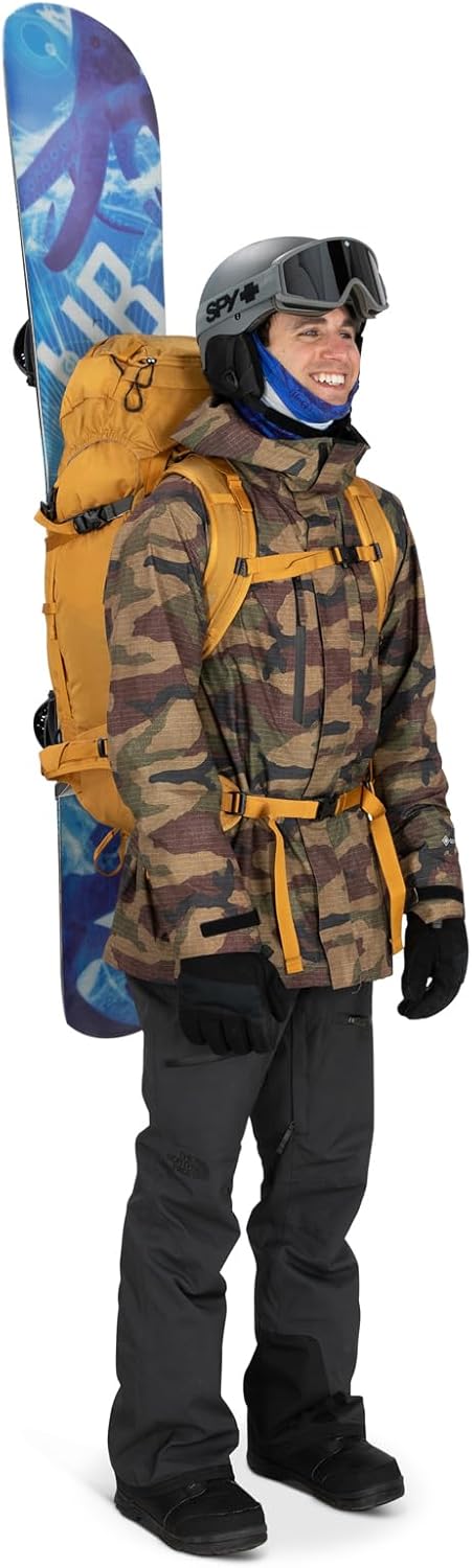 Osprey Soelden 42L Mens Ski and Snowboard Backpack BlackArtisan Yellow