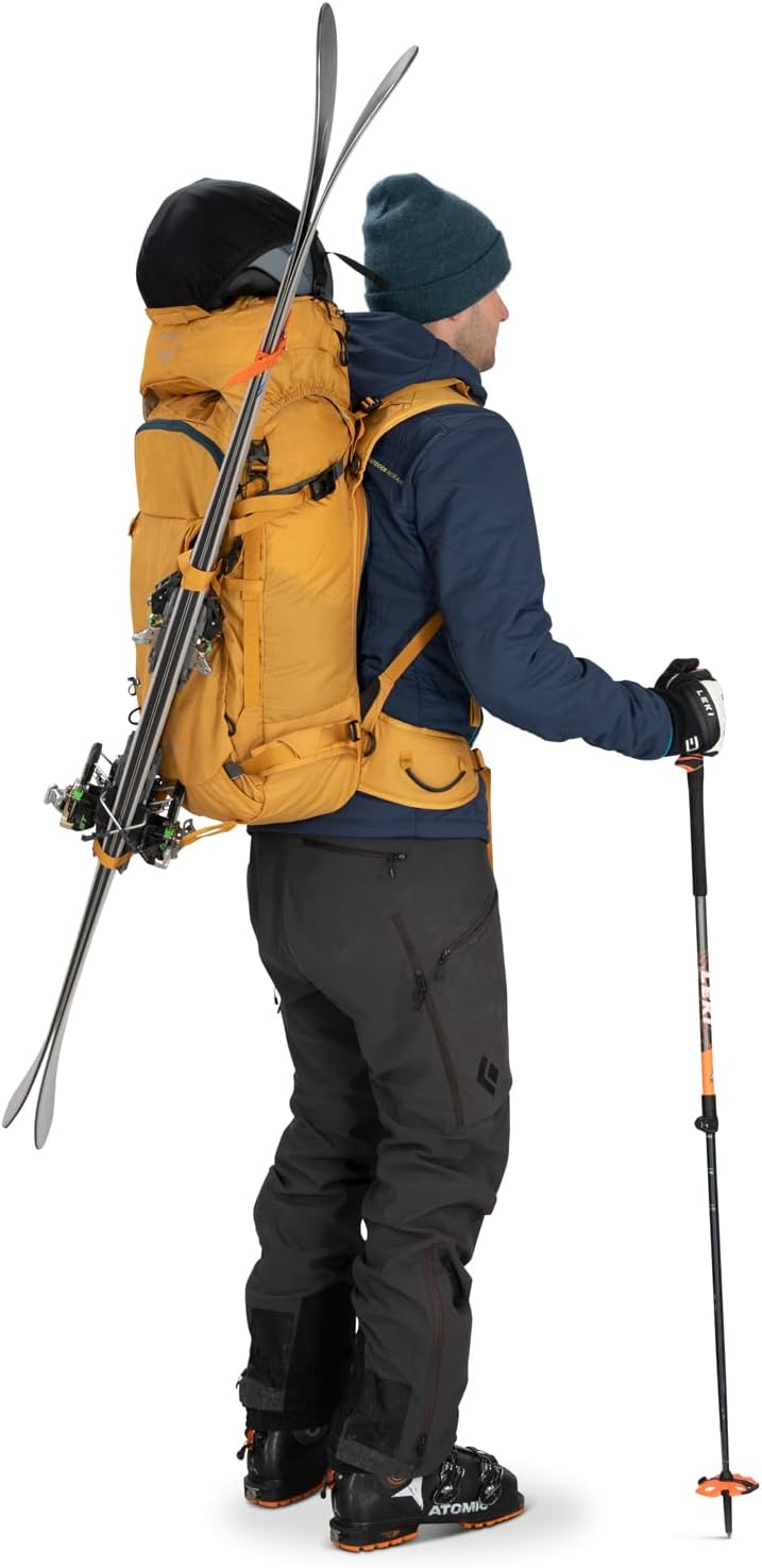 Osprey Soelden 42L Mens Ski and Snowboard Backpack BlackArtisan Yellow