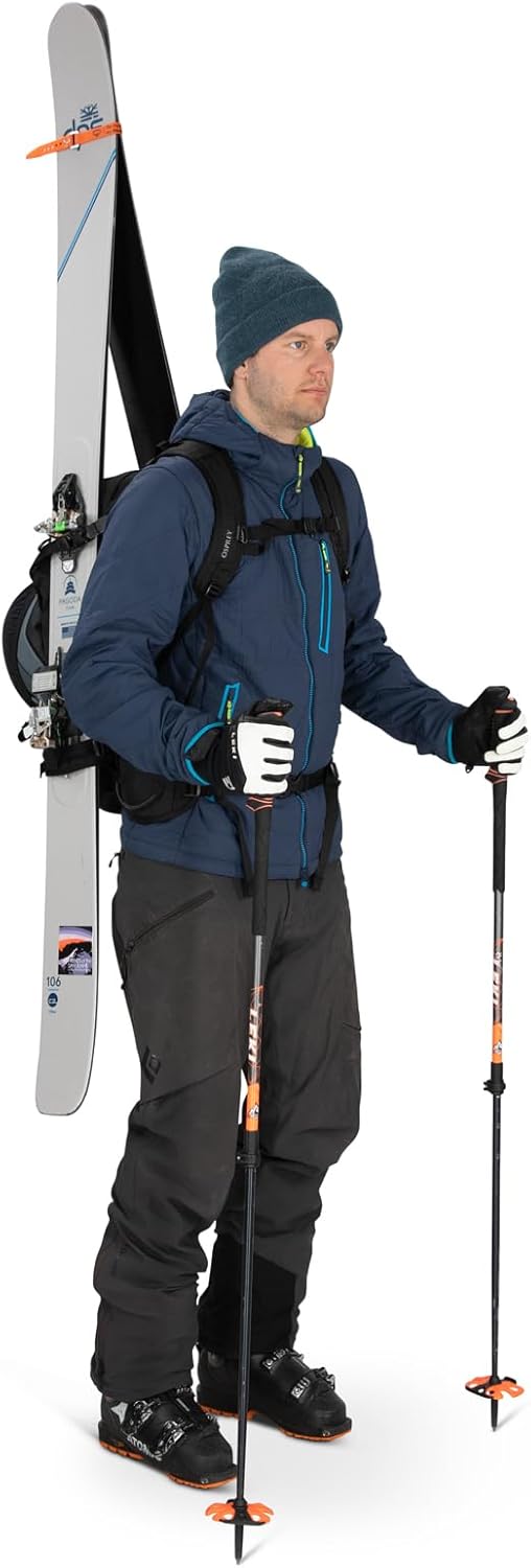 Osprey Soelden 42L Mens Ski and Snowboard Backpack BlackArtisan Yellow