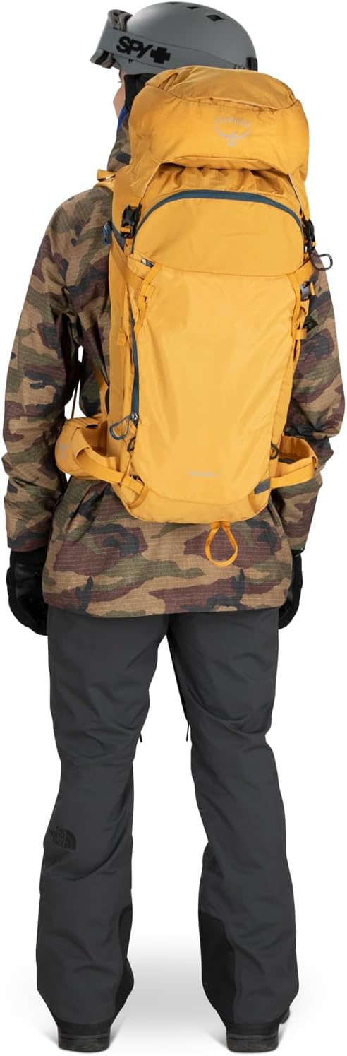 Osprey Soelden 42L Mens Ski and Snowboard Backpack BlackArtisan Yellow