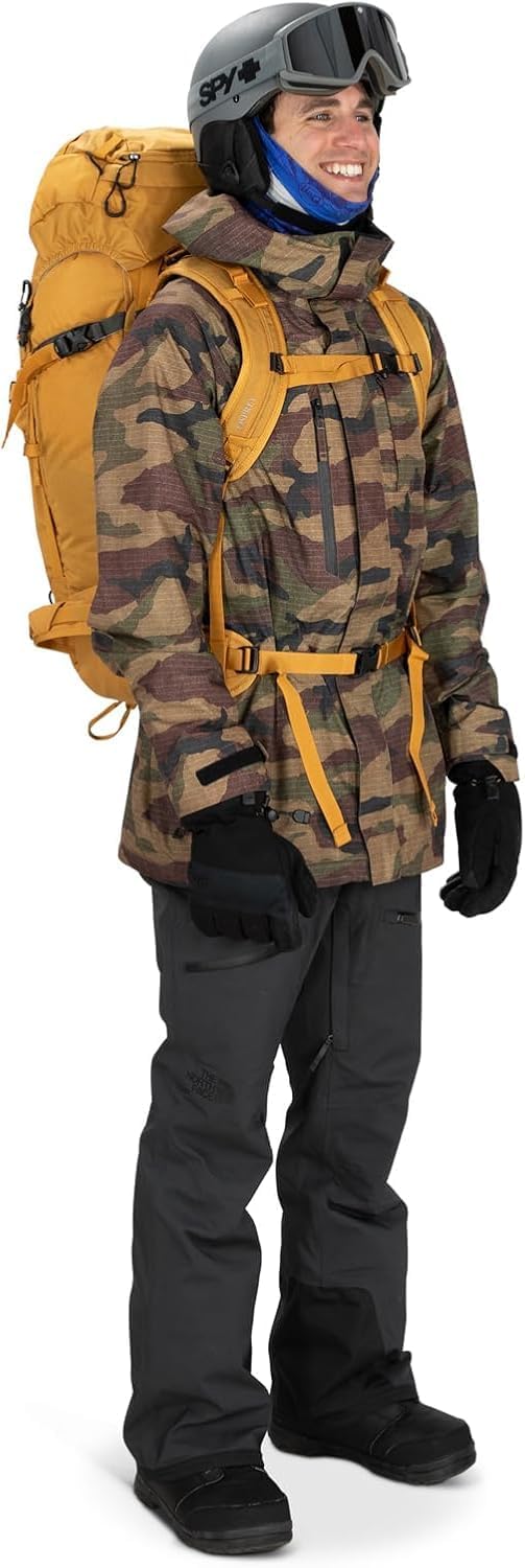 Osprey Soelden 42L Mens Ski and Snowboard Backpack BlackArtisan Yellow