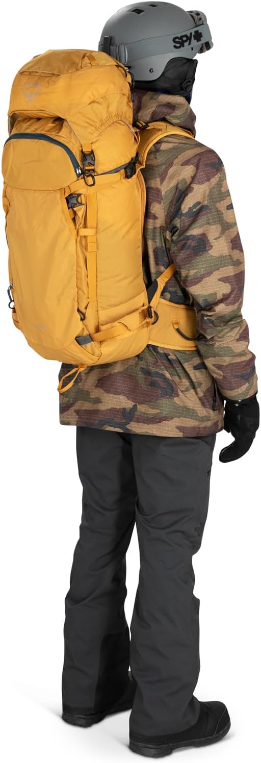 Osprey Soelden 42L Mens Ski and Snowboard Backpack BlackArtisan Yellow