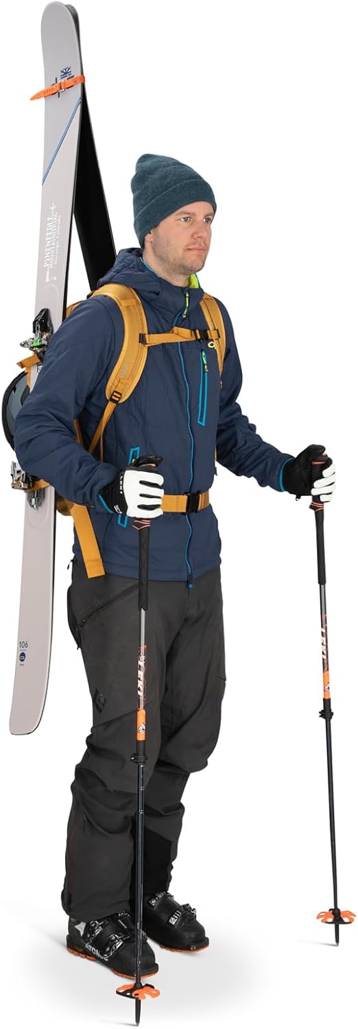 Osprey Soelden 42L Mens Ski and Snowboard Backpack BlackArtisan Yellow