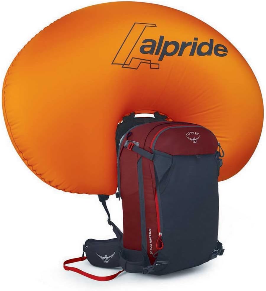 Osprey Soelden 42L Mens Ski and Snowboard Backpack BlackRed Mountain
