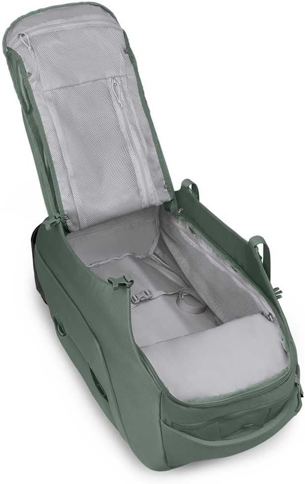 Osprey Sojourn 22quot45L Wheeled Travel Backpack with Harness Koseret GreenKoseret Green