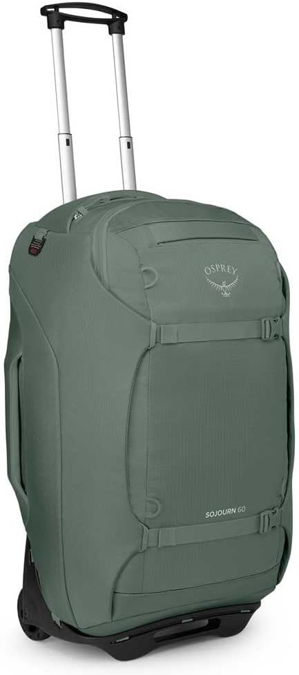 Osprey Sojourn 22quot45L Wheeled Travel Backpack with Harness Koseret GreenKoseret Green