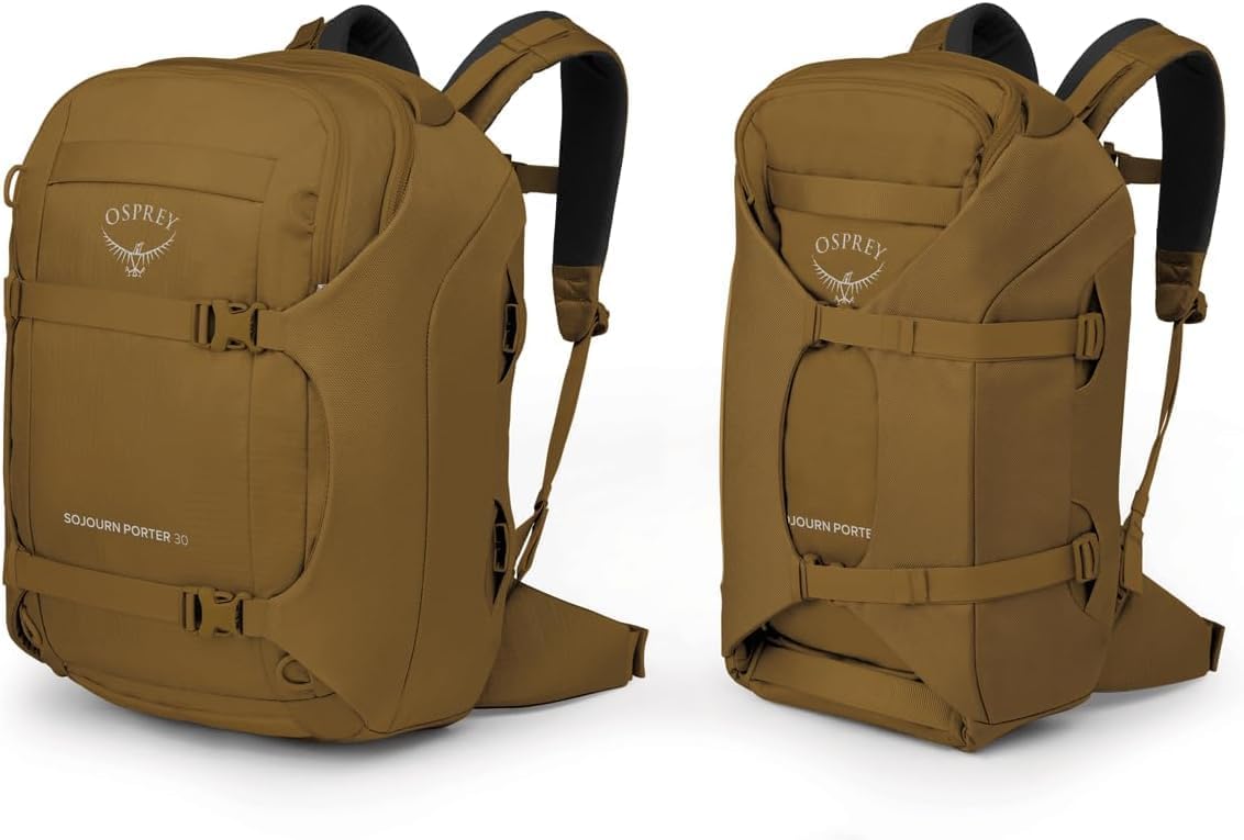 Osprey Sojourn Porter 30L Travel Backpack BlackBrindle Brown