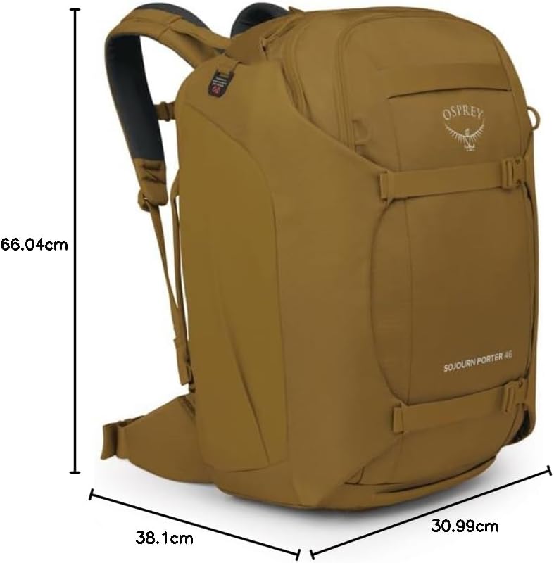 Osprey Sojourn Porter 30L Travel Backpack BlackBrindle Brown