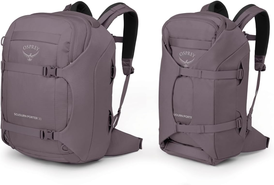 Osprey Sojourn Porter 30L Travel Backpack BlackGraphite Purple