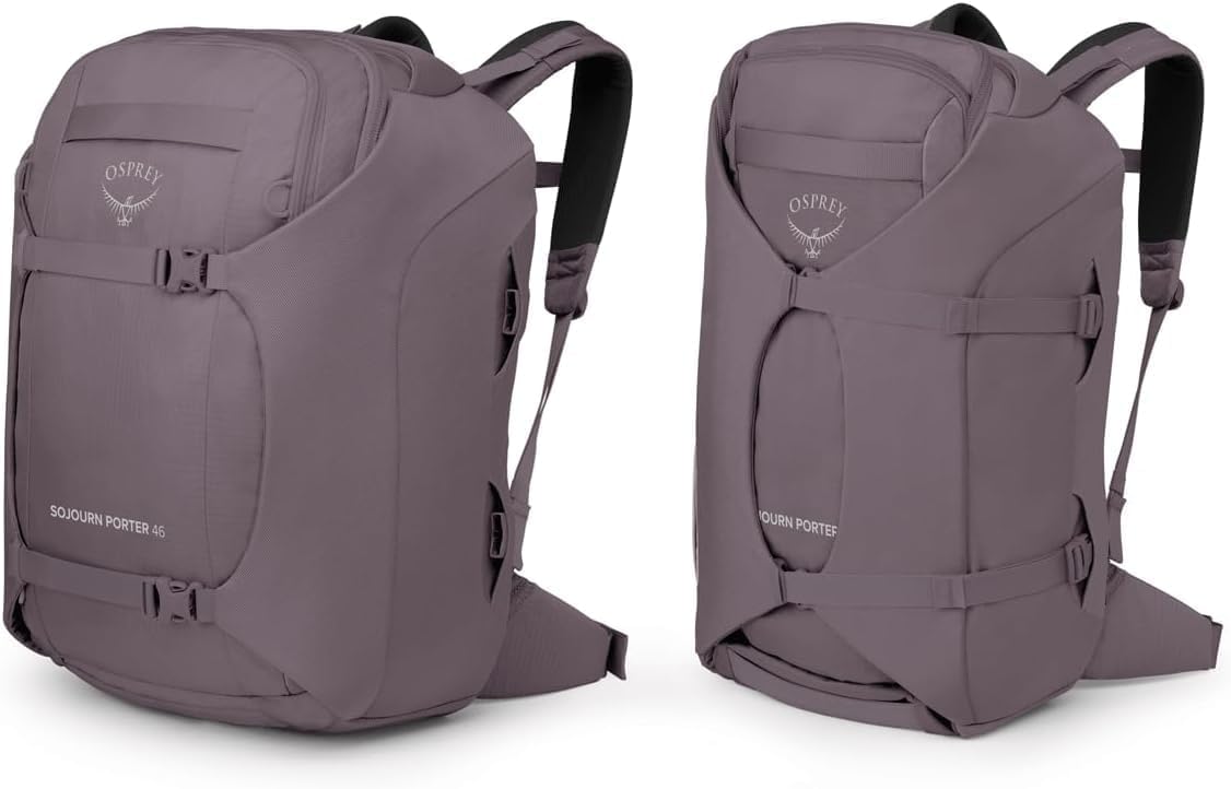 Osprey Sojourn Porter 30L Travel Backpack BlackGraphite Purple