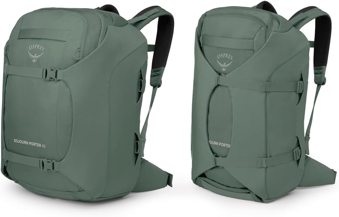 Osprey Sojourn Porter 30L Travel Backpack BlackKoseret Green