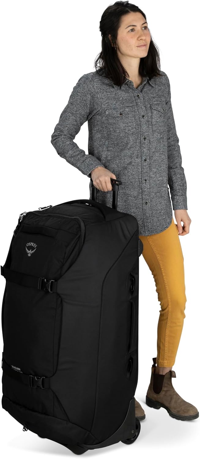 Osprey Sojourn Shuttle 30quot100L Wheeled Duffel Luggage Koseret GreenKoseret Green