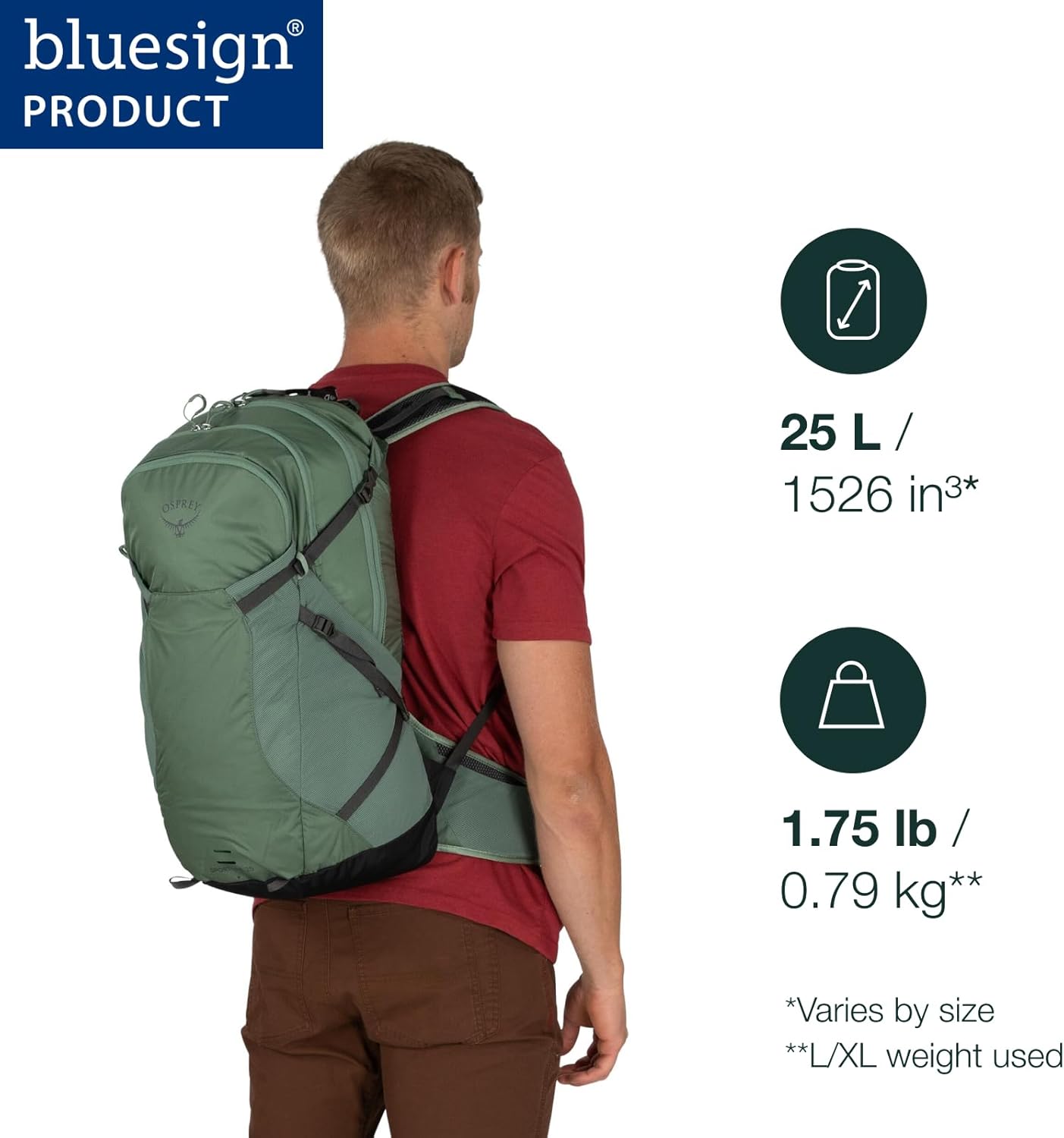 Osprey Sportlite 25 Hiking BackpackDark Charcoal Grey