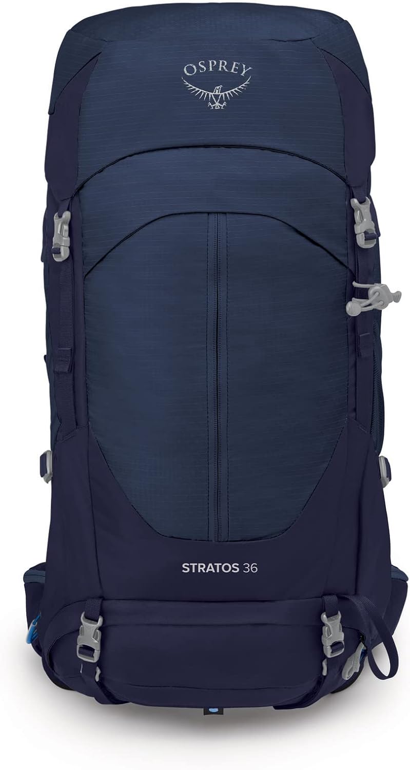 Osprey Stratos 44L Mens Hiking Backpack Cetacean BlueCetacean Blue