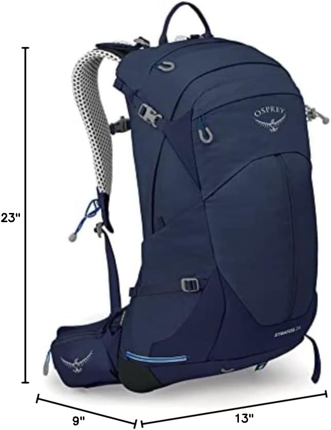Osprey Stratos 44L Mens Hiking Backpack Cetacean BlueCetacean Blue