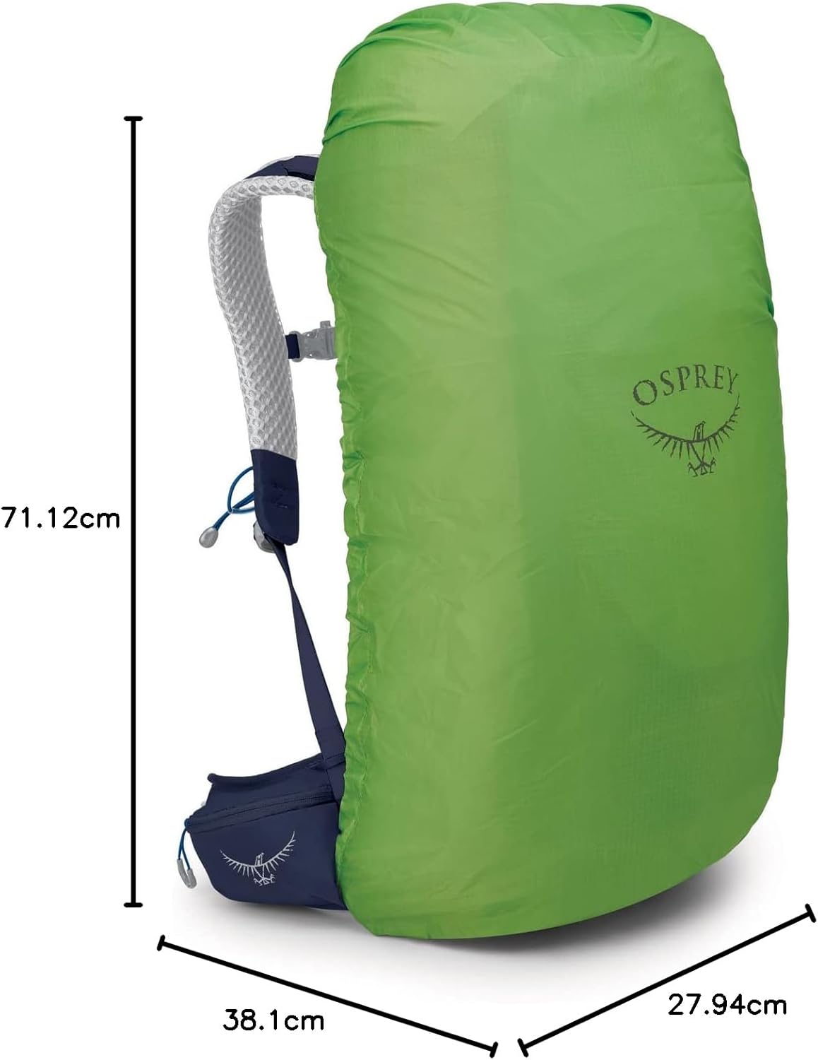 Osprey Stratos 44L Mens Hiking Backpack Cetacean BlueCetacean Blue